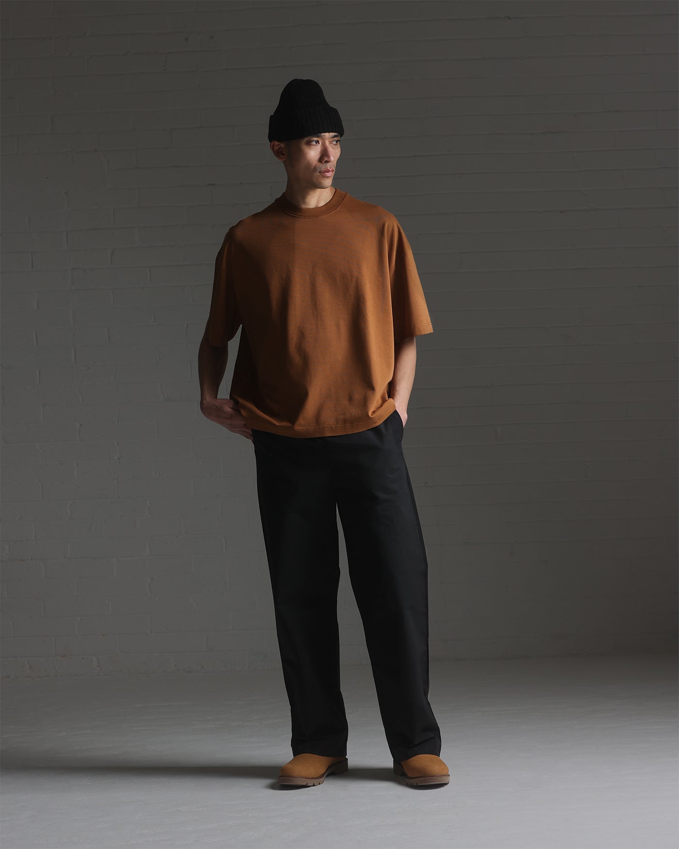 KURO (クロ) CITYSHOP別注 ONE SHOULDER TEE ブラウン 1 NEW RELEASE | KURO for CITYSHOP 発売！｜CITYSHOP｜ブログ