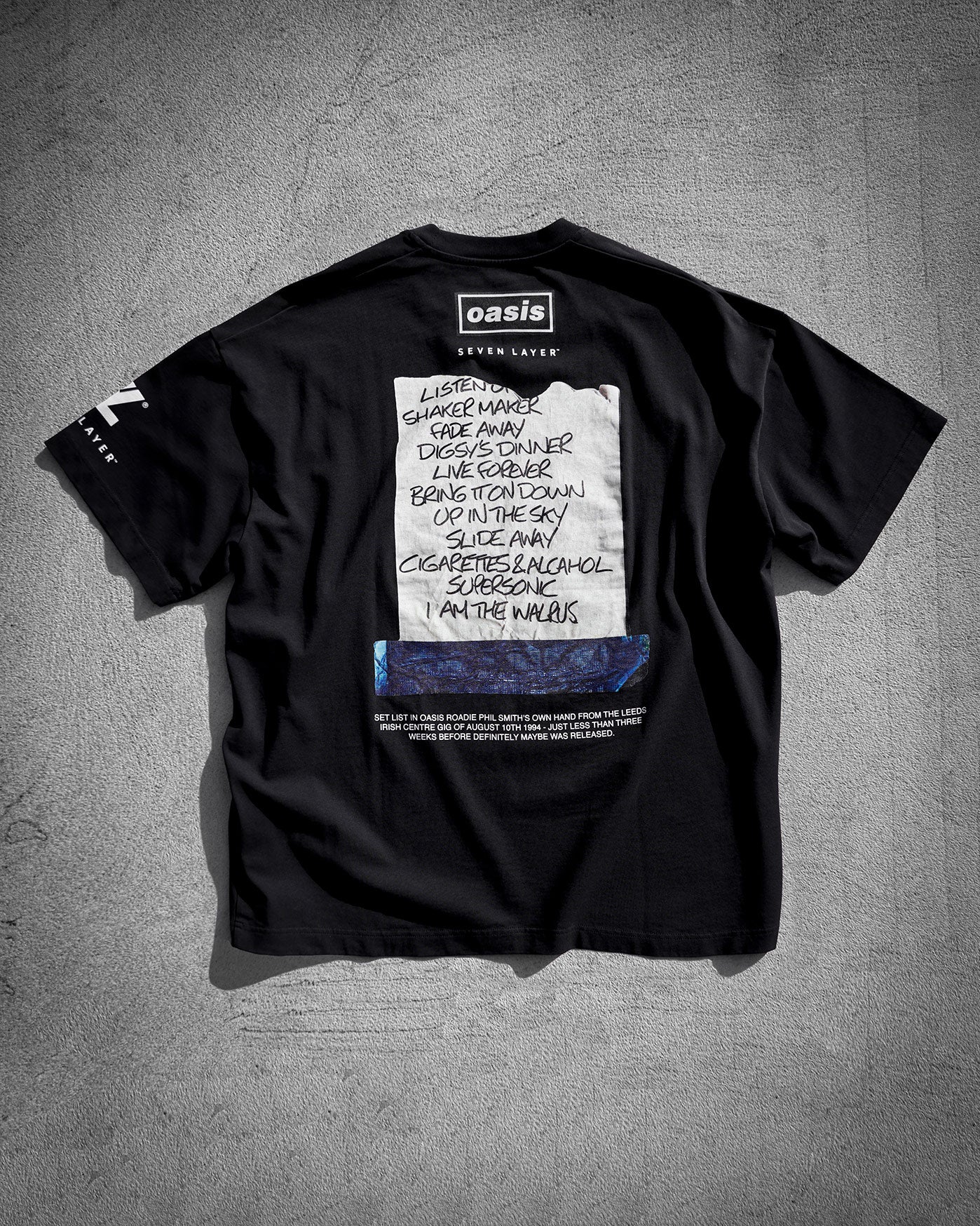 L1. 7L x OASIS "SET LIST" TEE