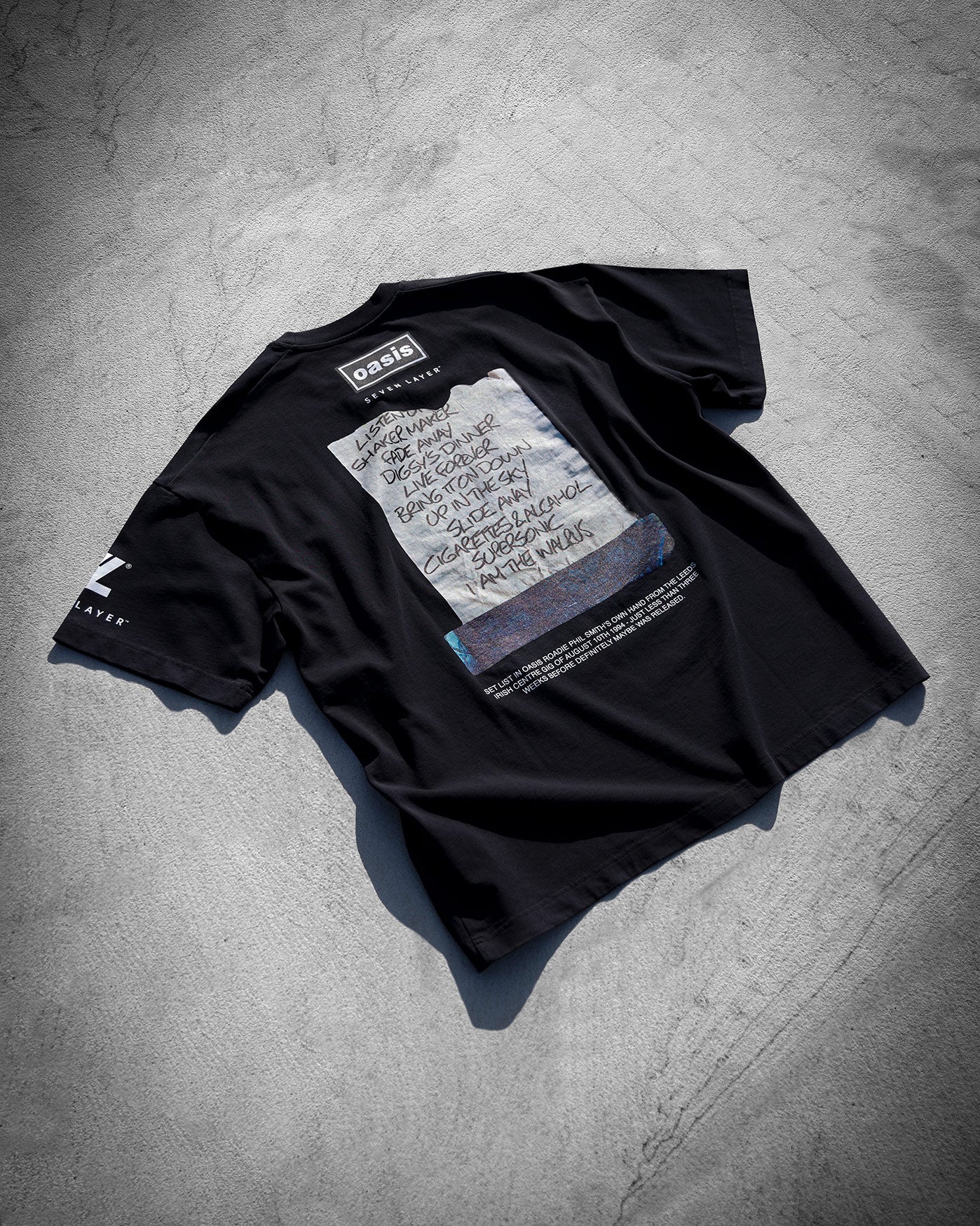 L1. 7L x OASIS "SET LIST" TEE
