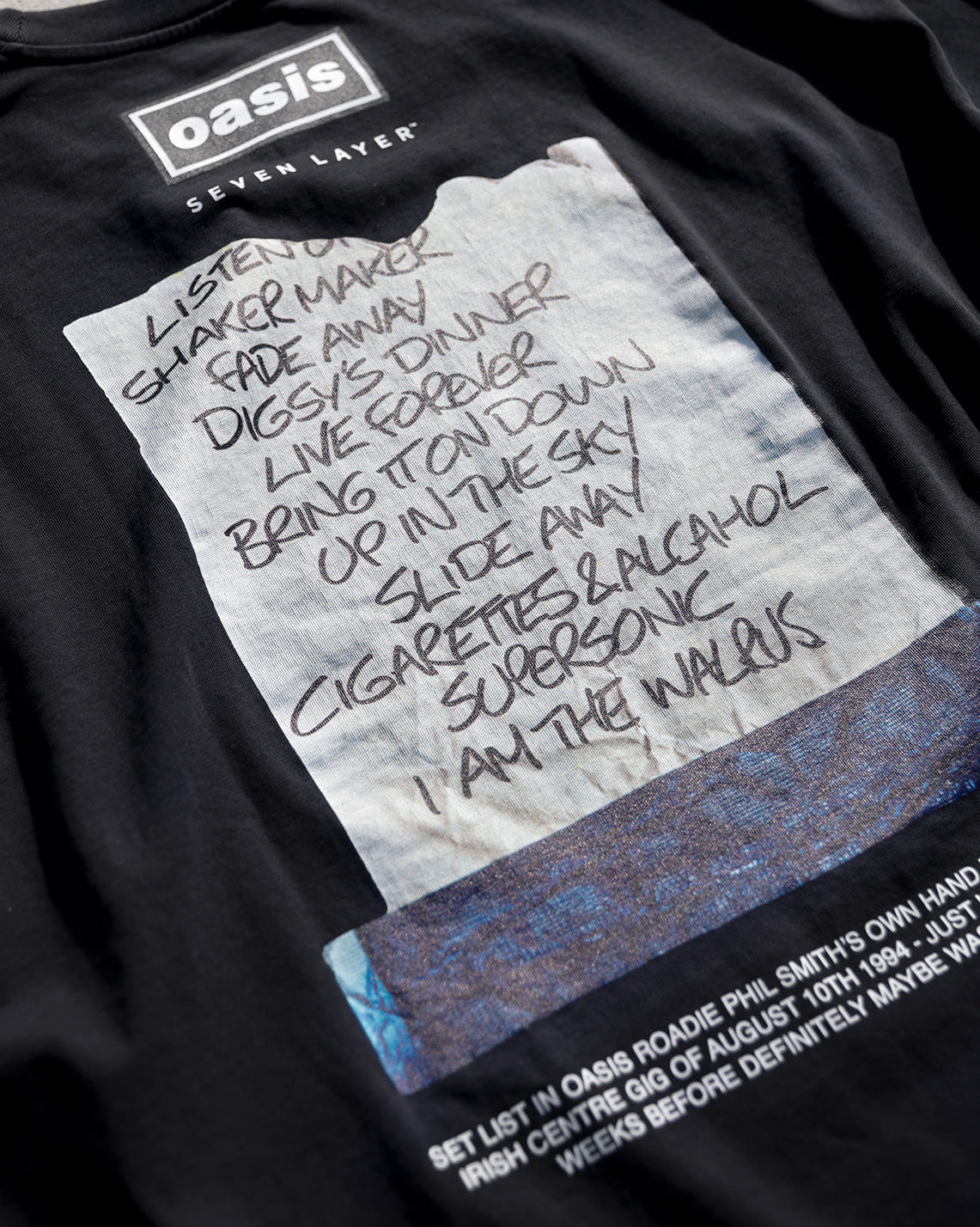 L1. 7L x OASIS "SET LIST" TEE