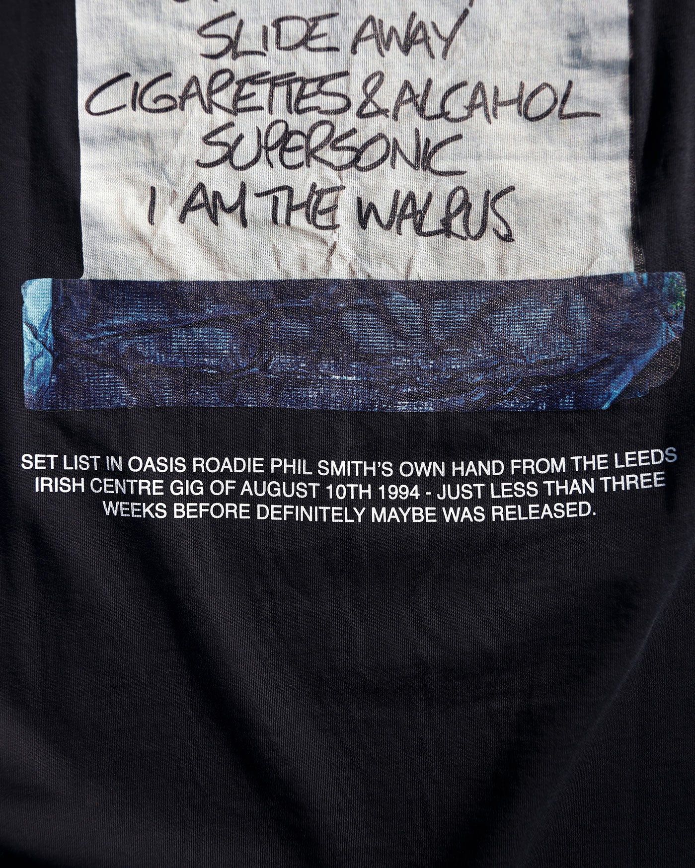 L1. 7L x OASIS "SET LIST" TEE