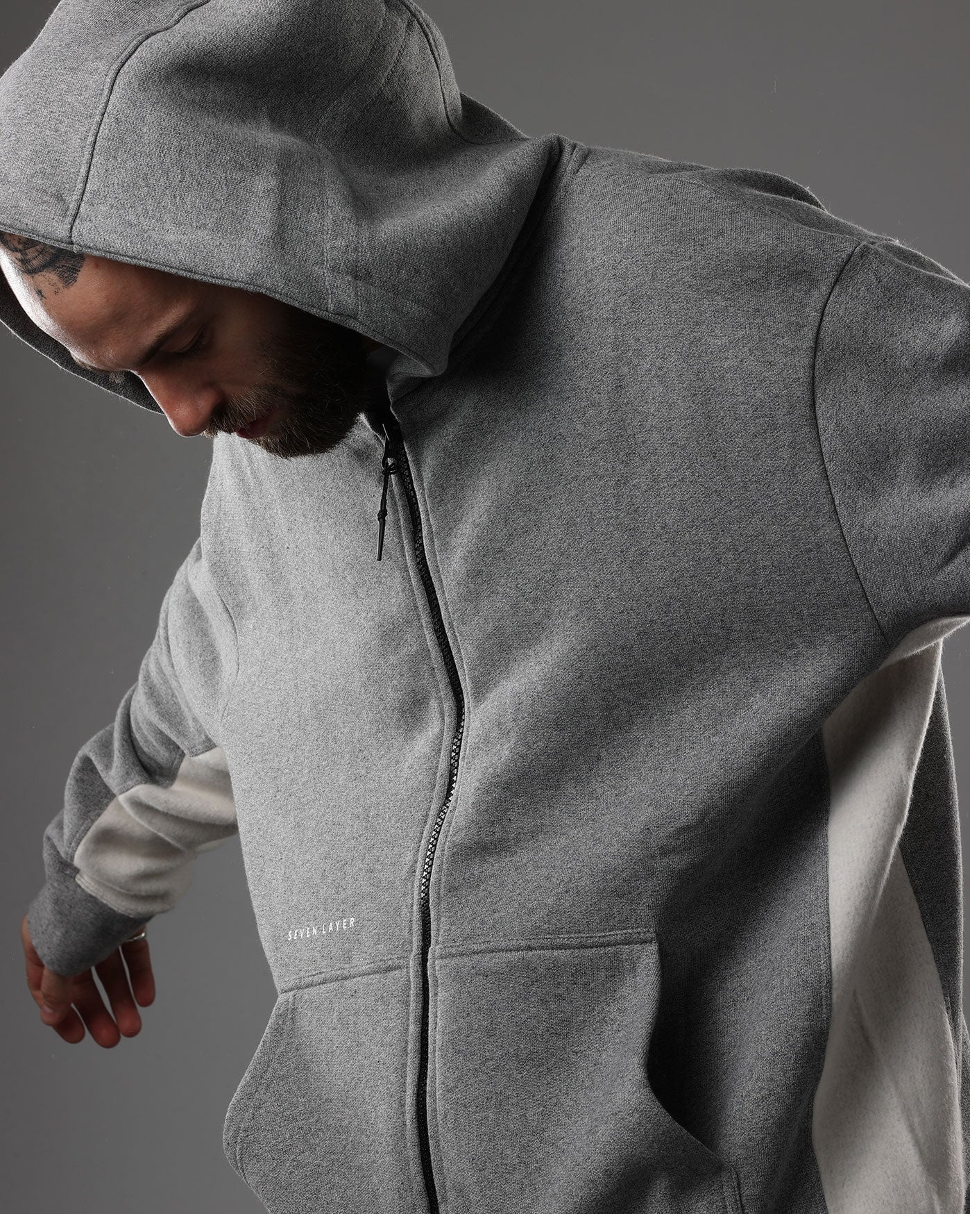 L3. Zipped Hoodie (Marl)